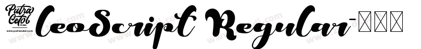 0leoScript Regular字体转换